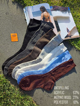 Soft merino wool socks