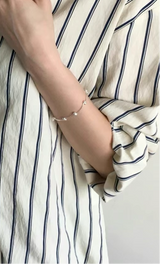 Silver premium chain bracelet