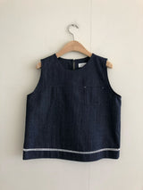 Denim vest w/ pocket