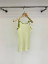 Cami vest w/ contrast trimming