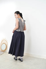 Silver metallic vest