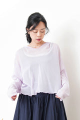 Purple mesh top w/ hoodies