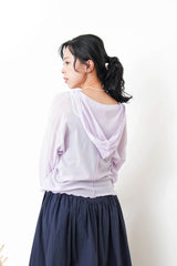Purple mesh top w/ hoodies