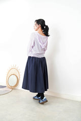 Purple mesh top w/ hoodies