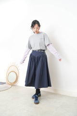 Grey ribbon print tee