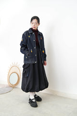 Premium embroidery denim unisex jacket