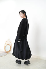 Black sweater w/ contrast stitching
