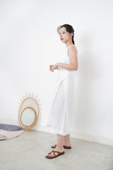 White premium one piece w/ waist layering