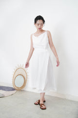 White premium one piece w/ waist layering