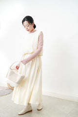 Padded vest in crop cut