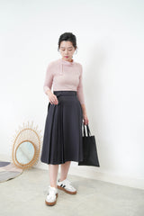 Pink soft inner top w/ detail collar