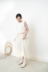 Padded vest in crop cut