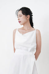 White premium one piece w/ waist layering