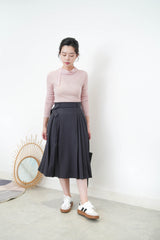 Pink soft inner top w/ detail collar