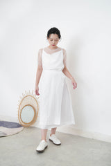 White premium one piece w/ waist layering
