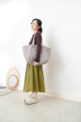 Brown button top in contrast layer