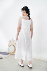 White premium one piece w/ waist layering