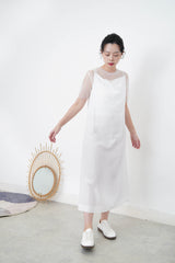 White premium one piece w/ waist layering