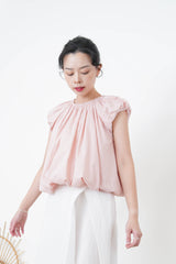 Pink bubble blouse