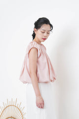Pink bubble blouse