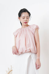 Pink bubble blouse