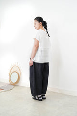 White shirt blouse w/ crochet embroidery