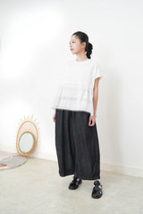 White shirt blouse w/ crochet embroidery