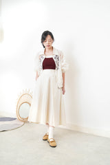 Ivory mesh jcket w/ embroidery