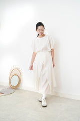 Butter yellow one piece w/ attachable layer