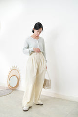 Ivory corduroy trousers