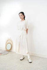 Butter yellow one piece w/ attachable layer