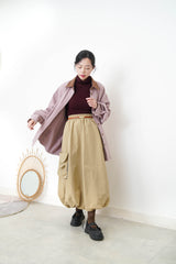burgundy loose turtle neck inner
