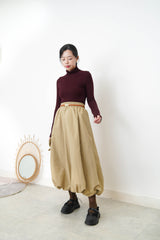 burgundy loose turtle neck inner