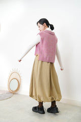 Pink detail knit vest