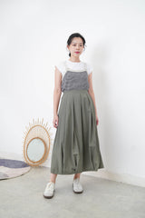 Beige knit pattern vest