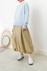 Sky blue fine wool knit sweater