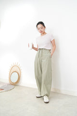 Pink summer knit top w/ contrast lining
