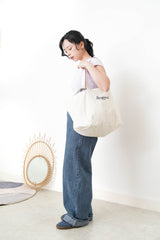 Ivory 2 ways tote bag