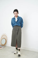 Blue wash out shirt