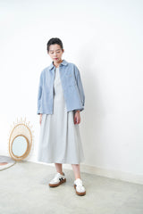 Blue boat neckline one piece in side ribbons