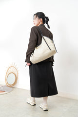 Canvas bag w/ bucket  details