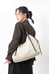 Canvas bag w/ bucket  details