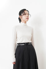 Stripes soft inner in loose turtle neck