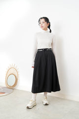 Stripes soft inner in loose turtle neck