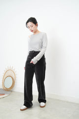 Grey double layering 2in1 top