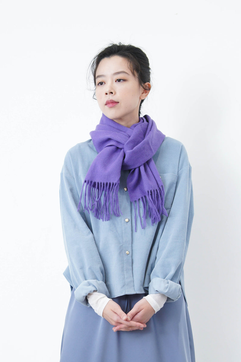 Blue color premium wool scarf