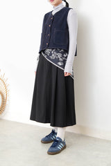Navy corduroy vest