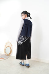 Navy corduroy vest