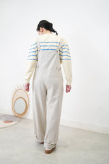 Light dungarees with waist buttons