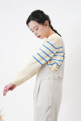 Light dungarees with waist buttons